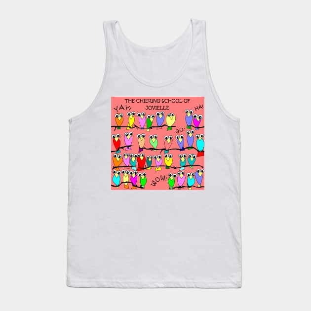 Chiering School of Jovielle Pink Tank Top by ArtticArlo